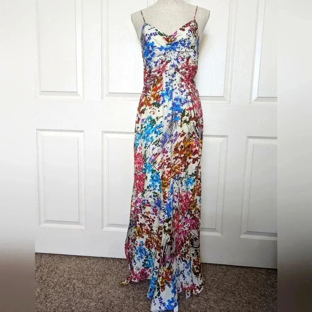 Ali Rio Mermaid Multi-color Floral Maxi Dress by Anthropologie - Picture 4 of 12